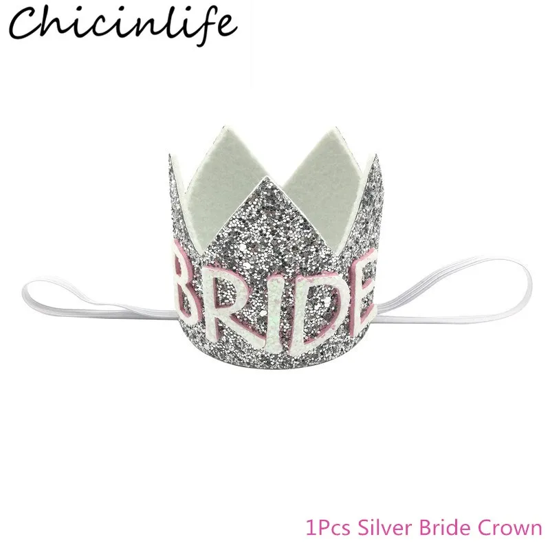 Silver Chicinlife, 1 комплект, девичник с воздушным шаром для невесты, вечерние свадебные аксессуары для помолвки, аксессуары для церемоний, украшения - Цвет: Silver