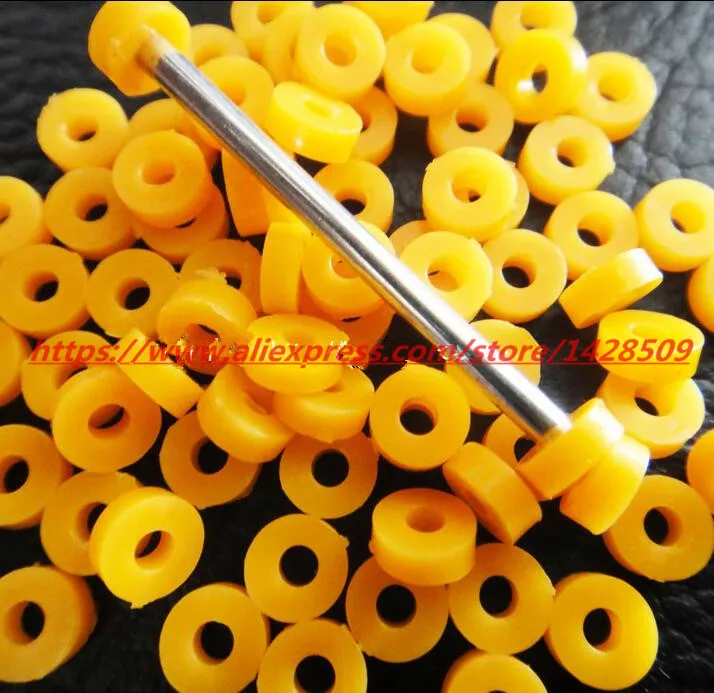 80 pcs/lot Plastic sleeve 2mm Shaft Sleeve Yellow Color Inner Diameter Axle Fixed Limit | Обустройство дома