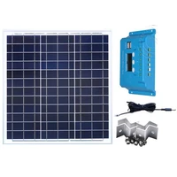 kit panneau solaire 12 v 40w solar mobile charger solar charge controller 12v24v 10a auto solar battery fan car phone