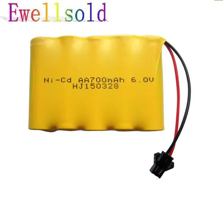 

6V 700mah ni-cd 6v AA battery nicd batteries pack ni cd for RC boat model car toys tank trucks