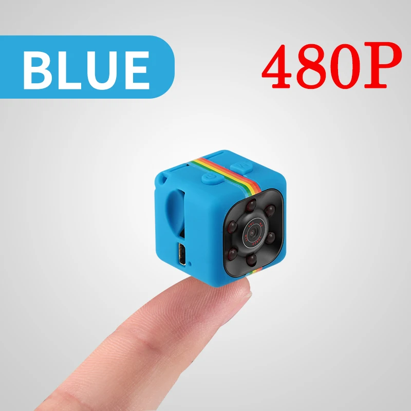 480P Blue Новинка SQ11 HD 1080 P Мини камера Espia Oculta камера gizli Micro Cam секретный маленький видеорегистратор с режимом ночной съемки велосипед поддержка Скрытая TF карта - Цвет: 480P Blue