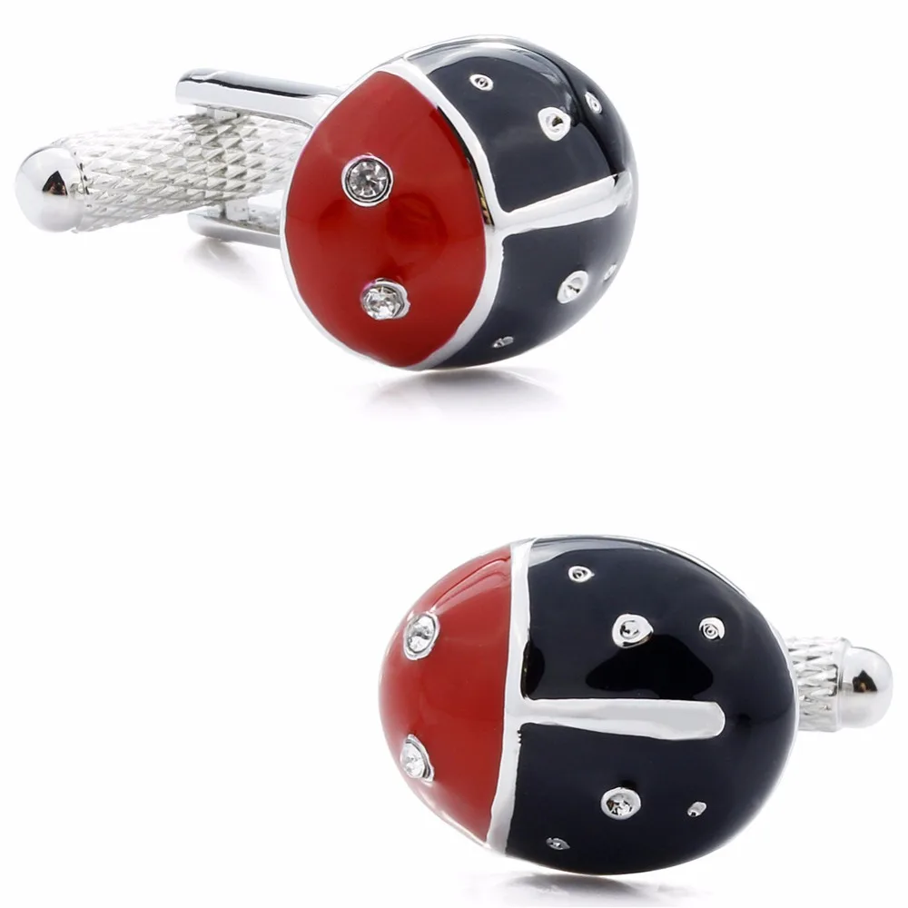 

Brand HAWSON Beetle Cufflinks for Men Free Luxury Gift Box Enamel Jewelry Cuff links