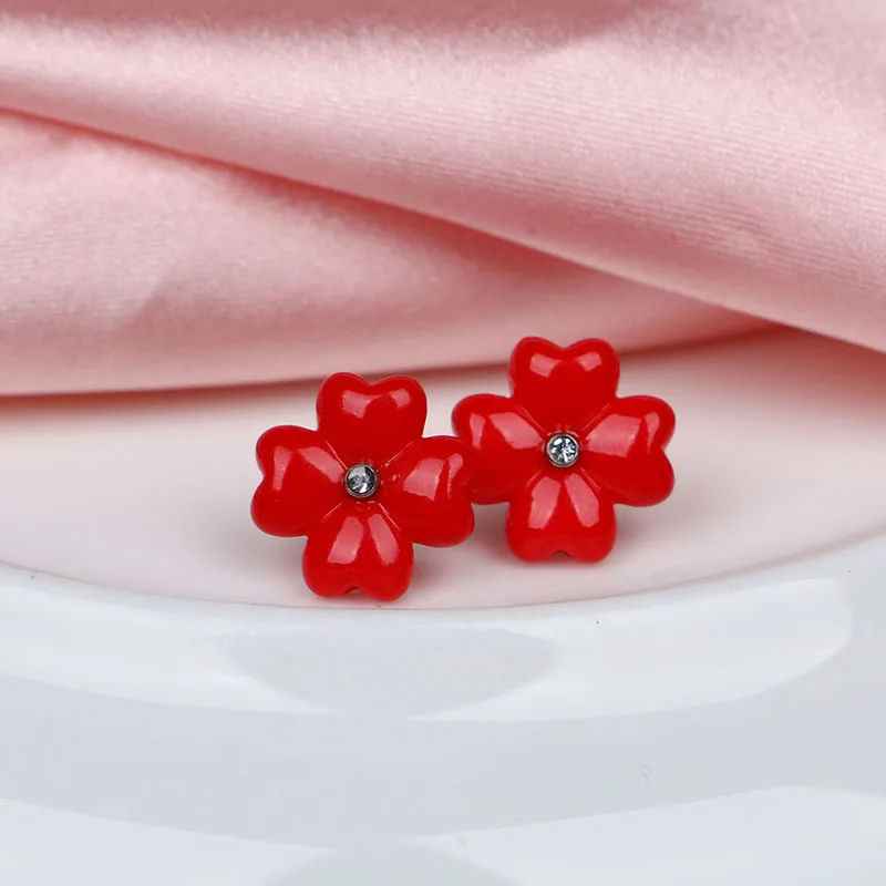 Женские серьги гвоздики из керамики и нержавеющей стали|Серьги-гвоздики| |