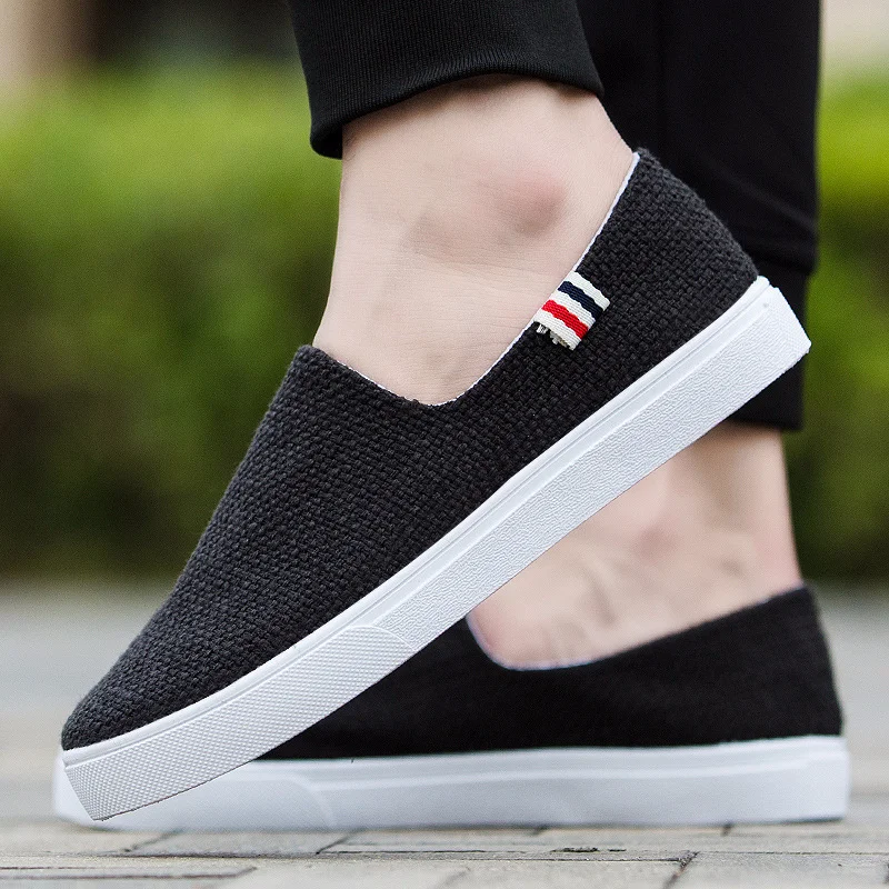 Mexemina 2018 Summer Flax breathable Comfortable Casual Shoes Mens Canvas For Men Lace-Up Fashion Flat Loafers Shoe | Обувь