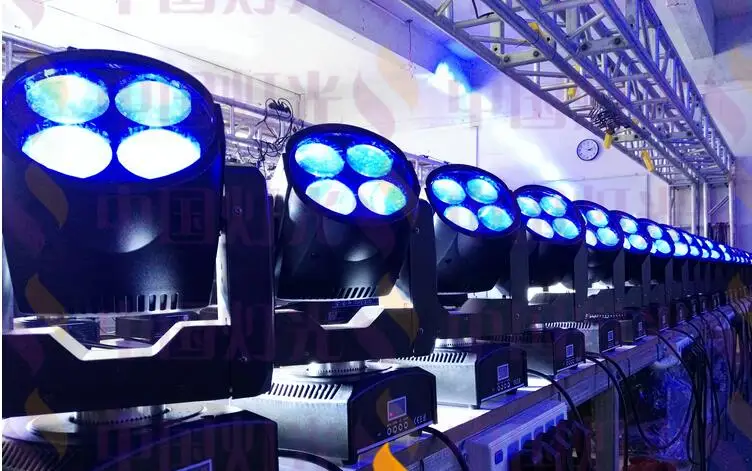 8 шт./мини Супер 4X10W луч света + Полетный чехол dmx512 светодиодный прожектор rgbw