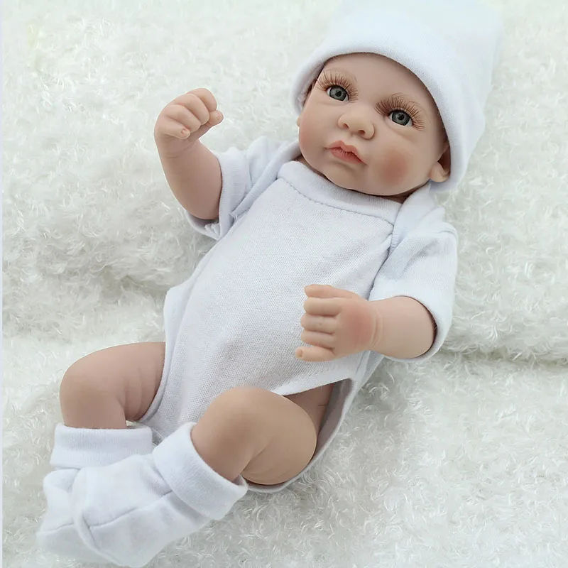 Kaydora 10 дюйм(ов) полный силиконовые Кукла реборн Bebe родился прекрасные куклы Reborn Игрушки для девочек купаться куклы Brinquedos Для детская - Цвет: Boy