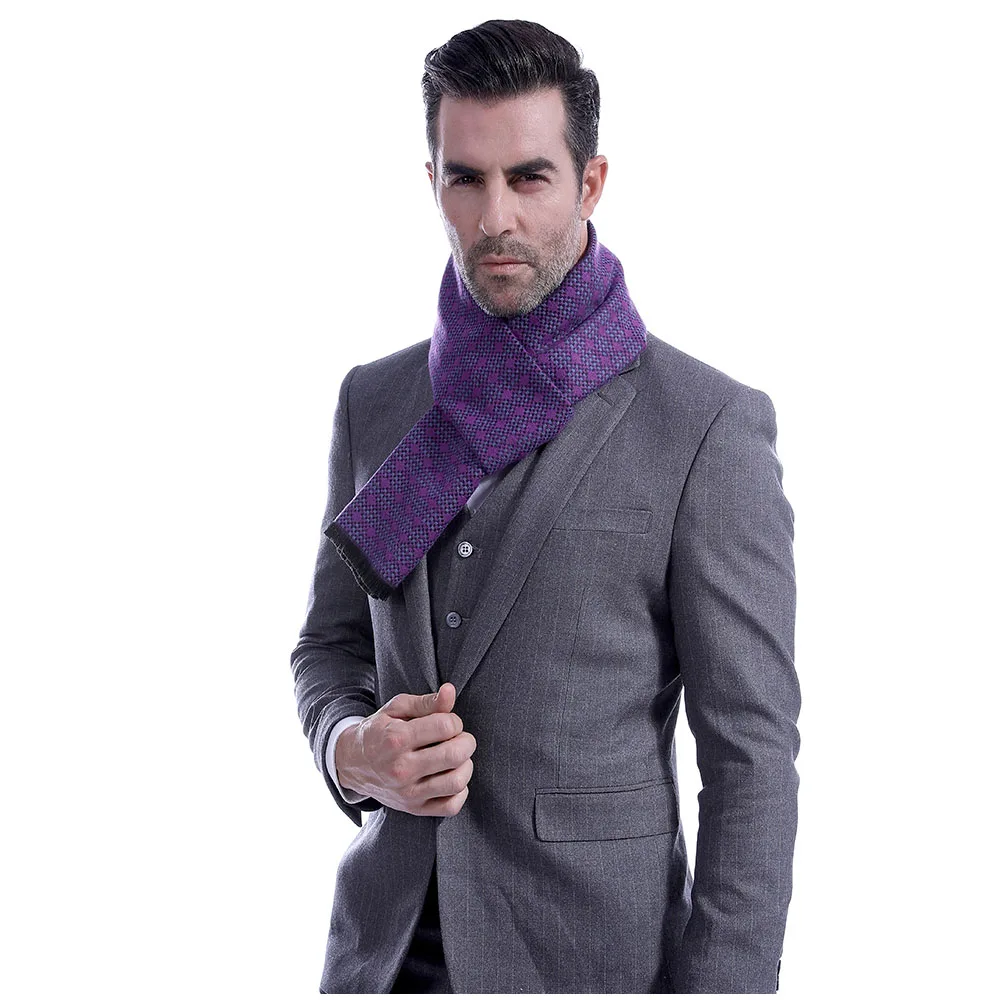 FS кашемировый клетчатый шарф для мужчин зимние теплые длинные шарфы одеяло