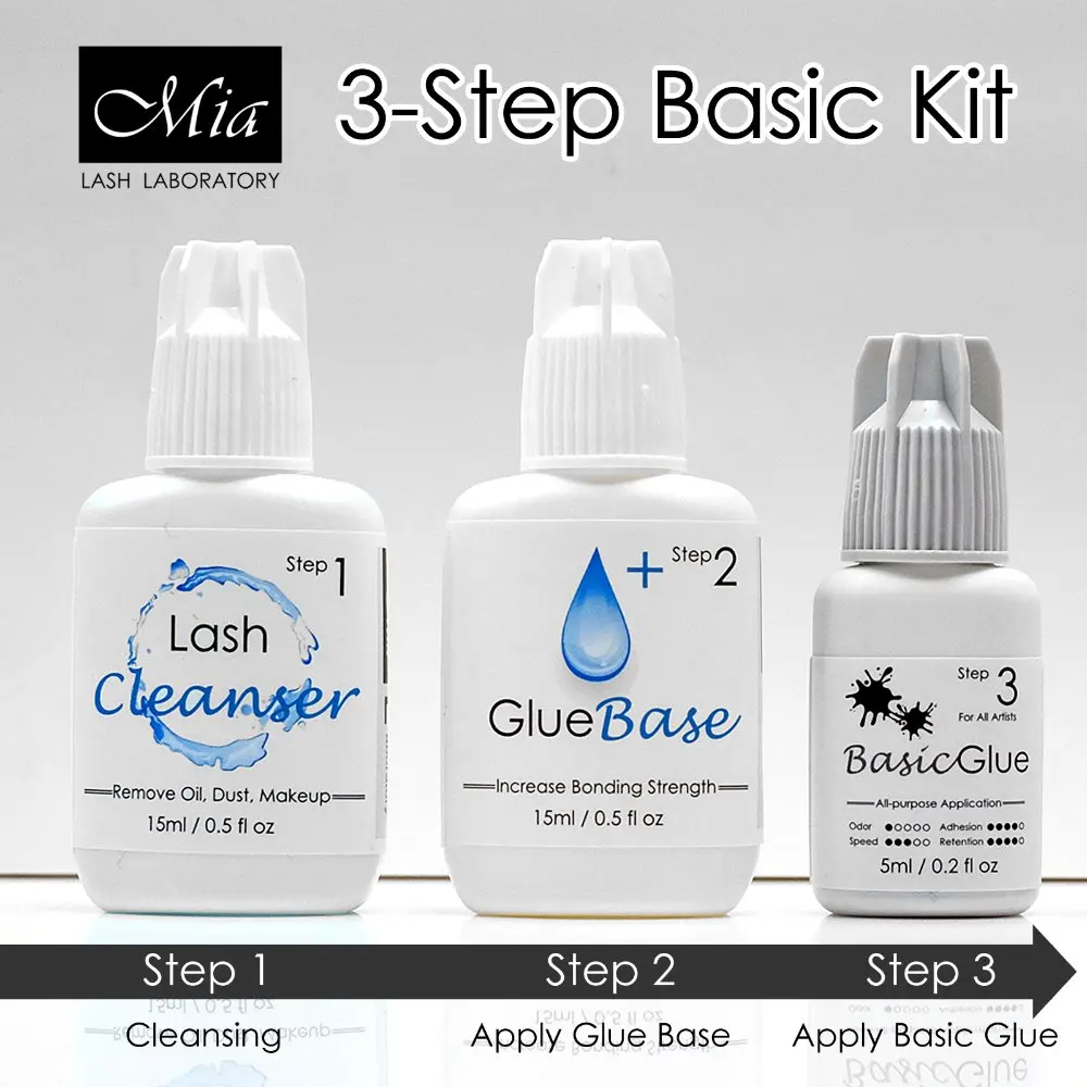 

[Basic Kit] Mia Basic Individual Eyelash Extension Glue Adhesive by Mia Lash Laboratory