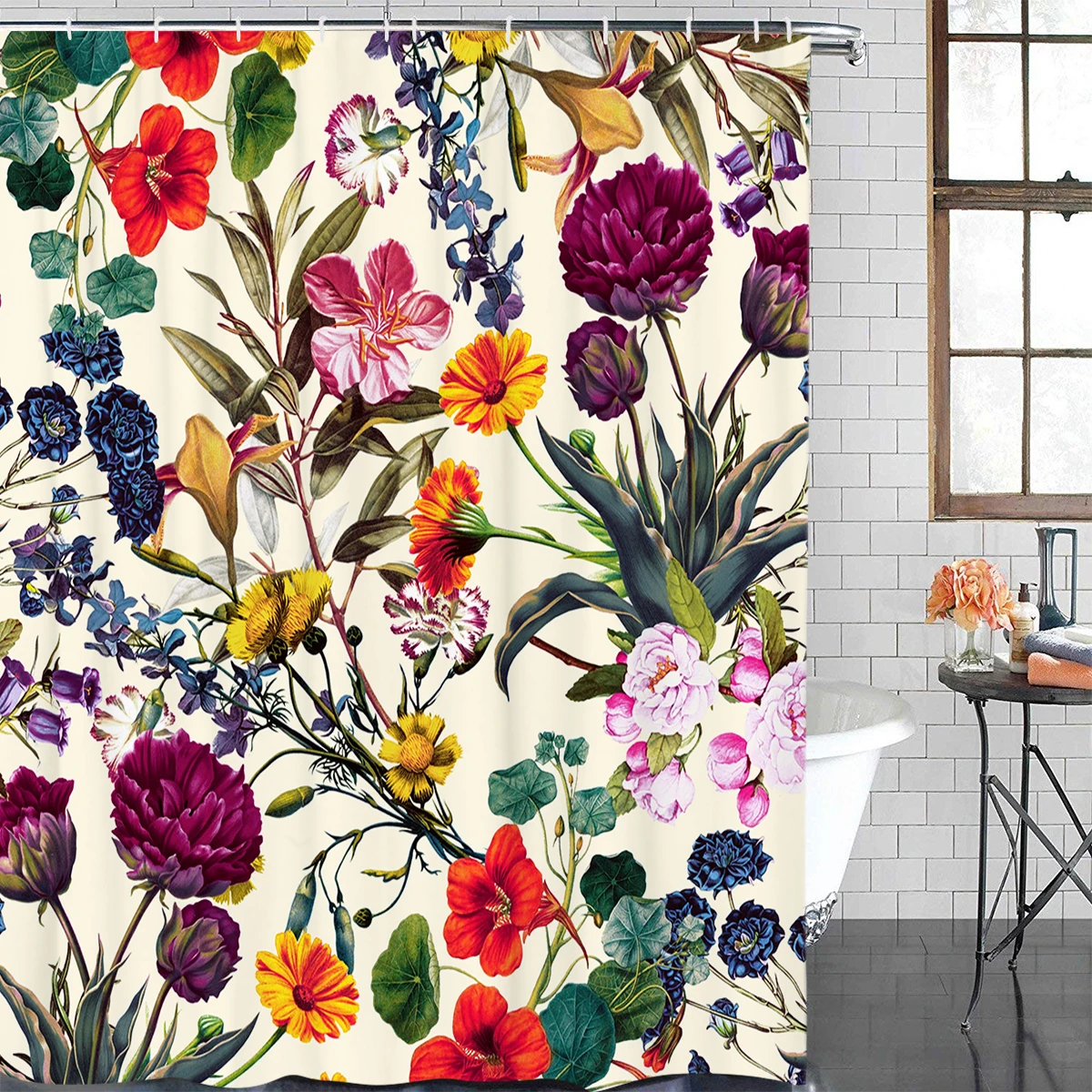 Водонепроницаемая занавеска для ванной с 3D принтом волшебная тканевая душа V