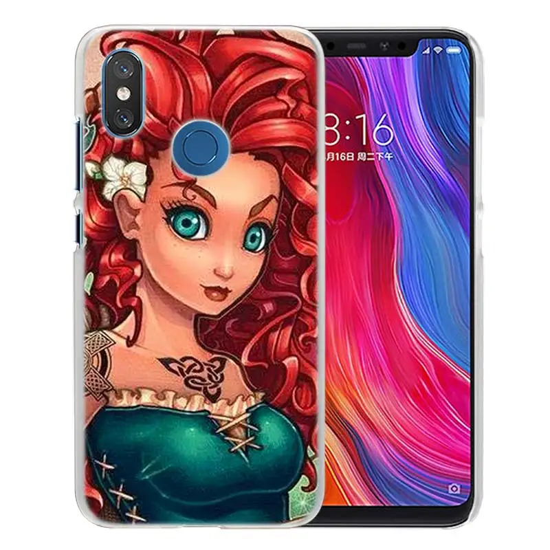 14 Для Xiaomi Redmi Note 7 Go 6 6A Pro S2 5 Plus 4X mi играть Honor 8 lite A2 A1 Прозрачный жесткий чехол Пластик чехол Ариэль маленькая татуировка в виде русалки - Цвет: 14