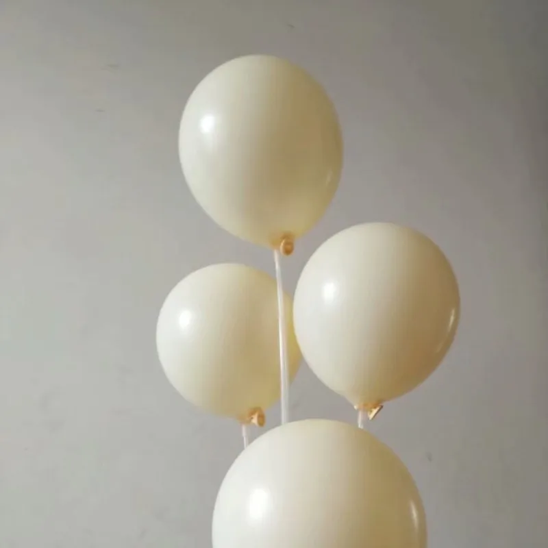 

New Ivory white balloons 50pcs/lot12 inch thick xenon latex macaron balloon wedding decoration baby bath air ballon kids toys