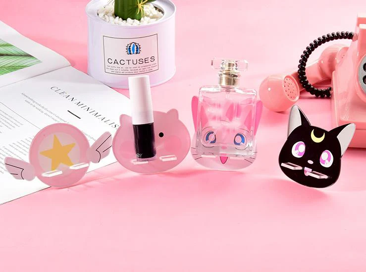 1 шт. Kawaii Moon Cat Pig Moon Star акриловый держатель для мобильного телефона Регулируемый держатель для планшета Настольный Держатель подставка держатели канцелярские