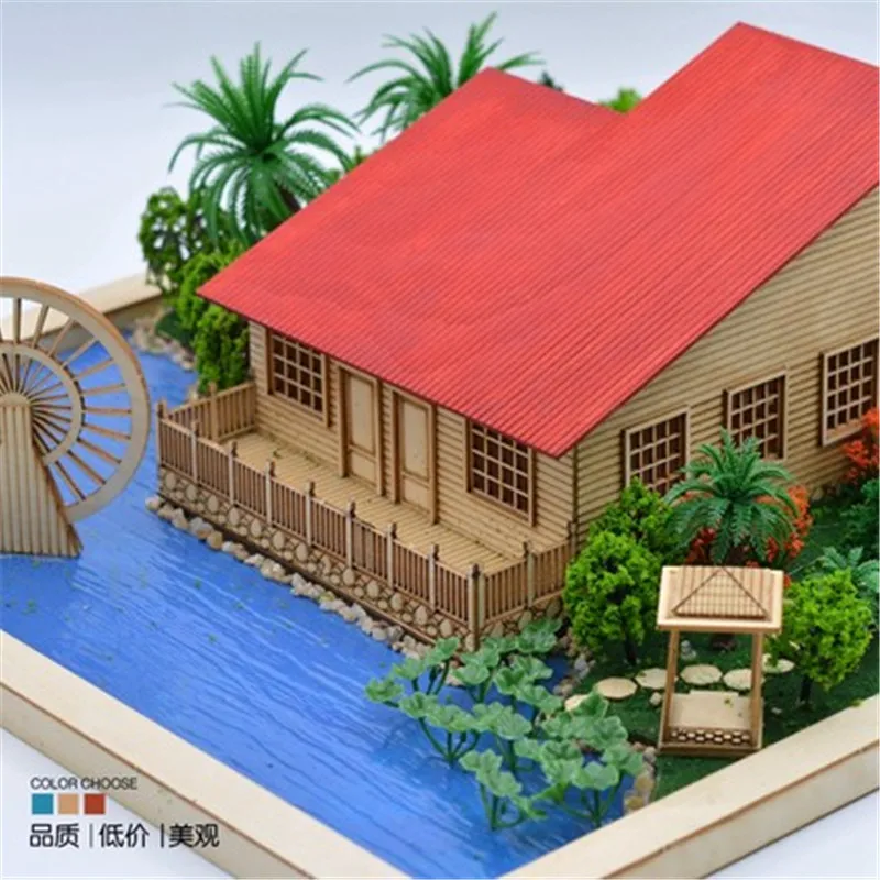 DIY Модель летнего домика дом для сборки вилламакинг Резорт дача