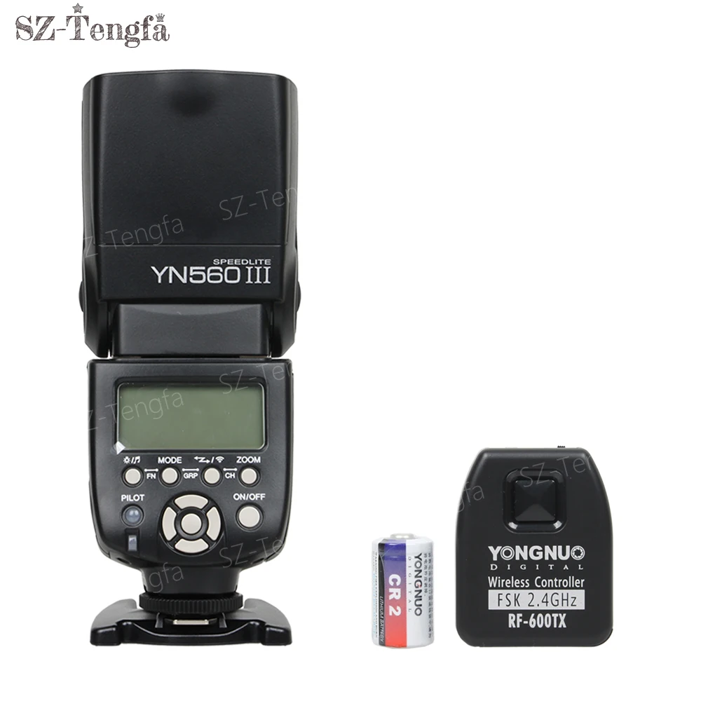 Беспроводная вспышка Yongnuo YN560III с RF 600TX беспроводной триггер для камеры Canon DSLR 5D3 5DII