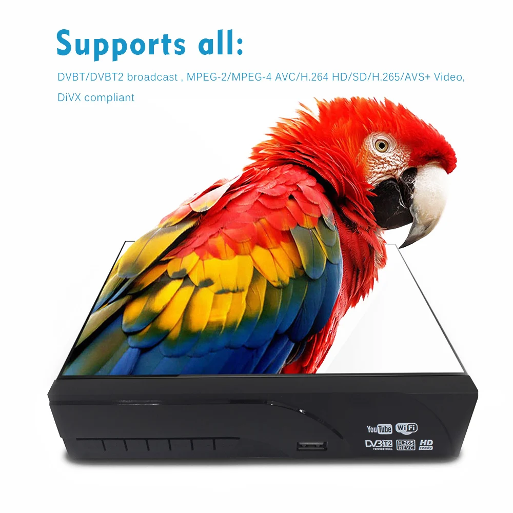 Vmade DVB T2 цифровой наземный приемник Поддержка H.265/HEVC dobly AC3 youtube dvb t2 8943 ТВ тюнер