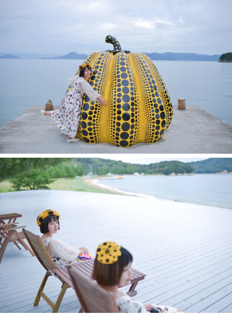 Faramita праздник Yayoi Kusama желтый Тыква Девушки Волнистые точки винтажные береты шерсть фетр ручной работы женская шляпа индивидуальность женщина