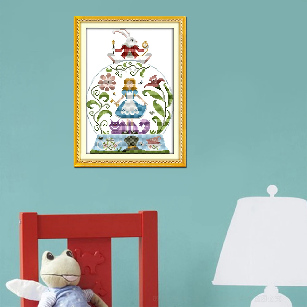 Joy Sunday сказочные сказки подсчитанные или тисненые китайские вышивки крестиком