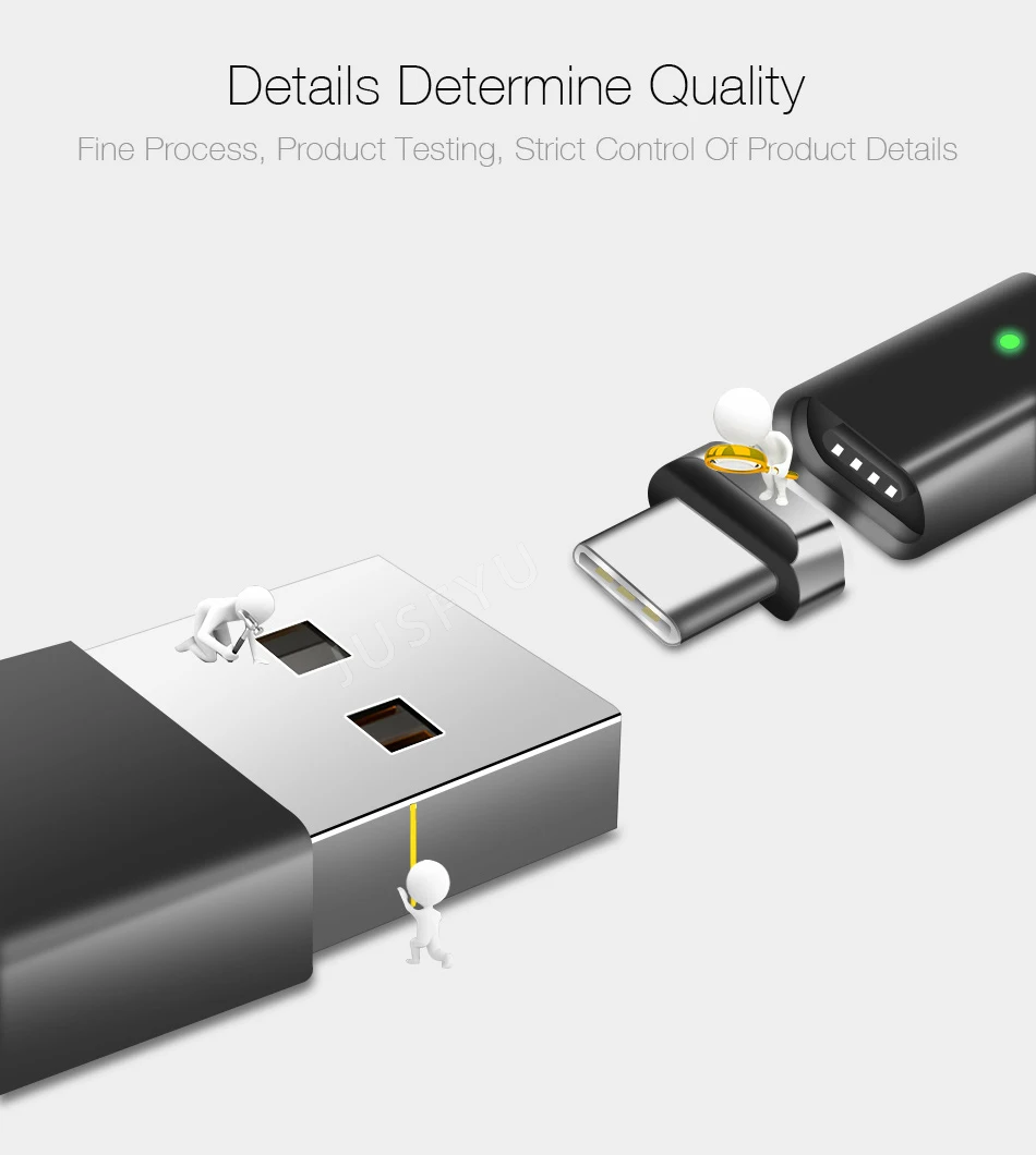 Магнитный кабель USB c типа C, 3 А, зарядное устройство для быстрой зарядки Xiaomi type c, мобильный провод быстрой зарядки, магнитный пылезащитный Разъем, шнур для передачи данных для телефона