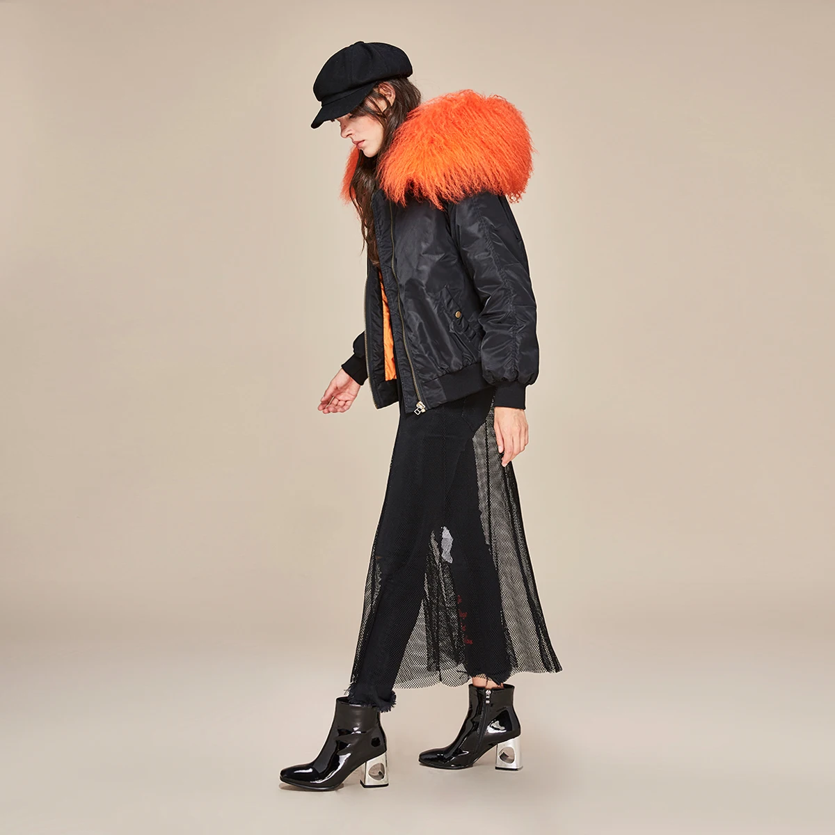 JAZZEVAR 2019 Новая зимняя куртка модная уличная женская куртка-бомбер с капюшоном