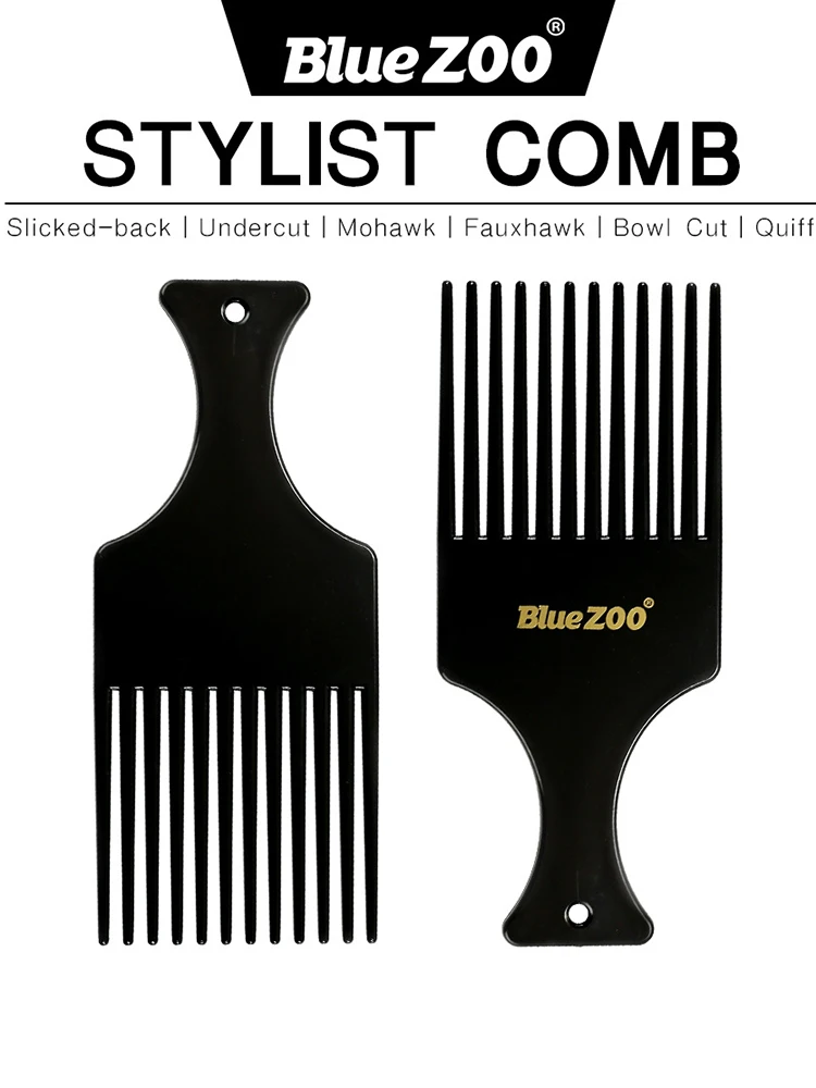 Горячая Распродажа Мужская расческа для волос большого размера локоны масляная