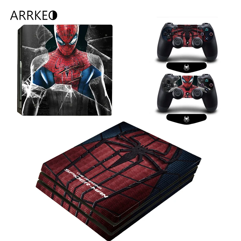 ARRKEO виниловая наклейка с изображением Человека паука PS4 Pro на кожу для sony playstation 4
