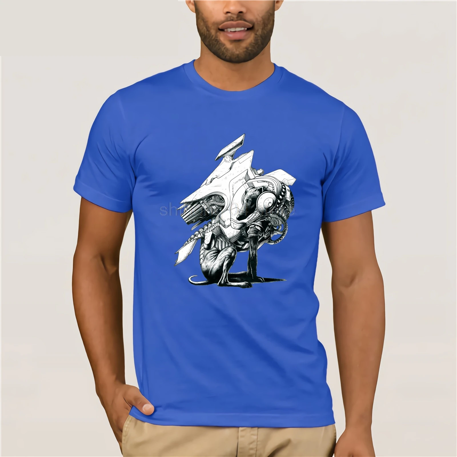 Креативный дизайн мужская футболка Jetpack собака фитнес Тройники Грейхаунд