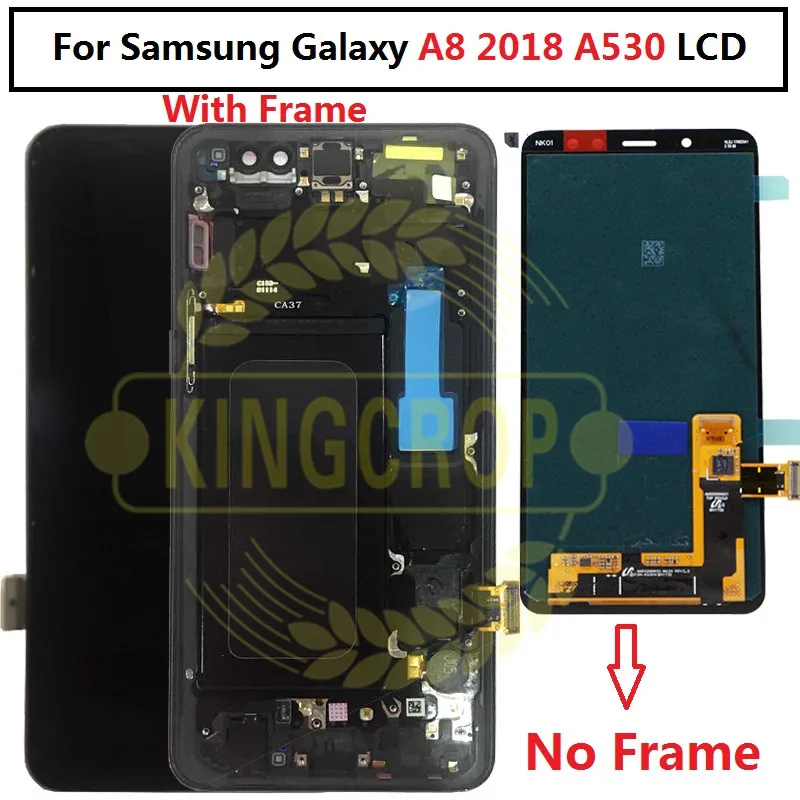 ЖК дисплей для Samsung Galaxy A8 2018 A530 A530F A530DS A530N SM сенсорный экран с рамкой дигитайзер в