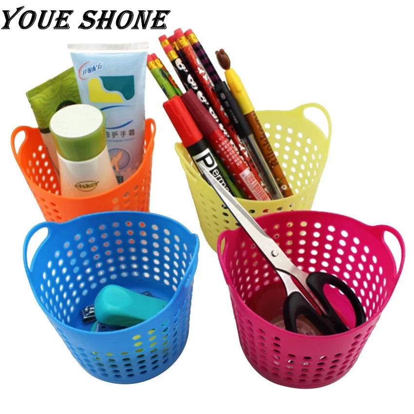 Настольный ящик для хранения корзина косметики офисный Органайзер держатель