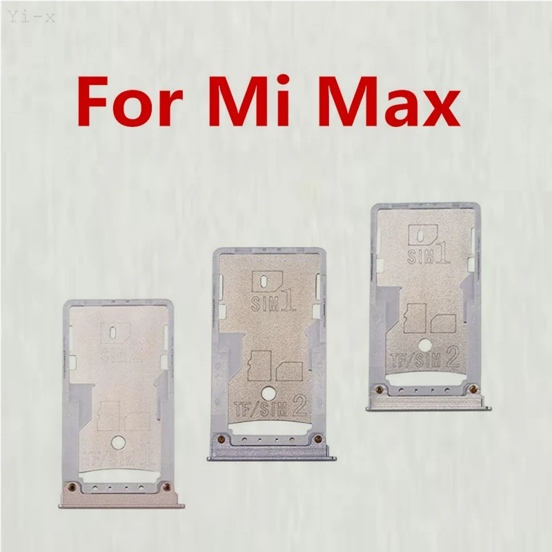 Золотистый/серебристый/серый Держатель слота для SIM карты Адаптеры Xiaomi MI MAX