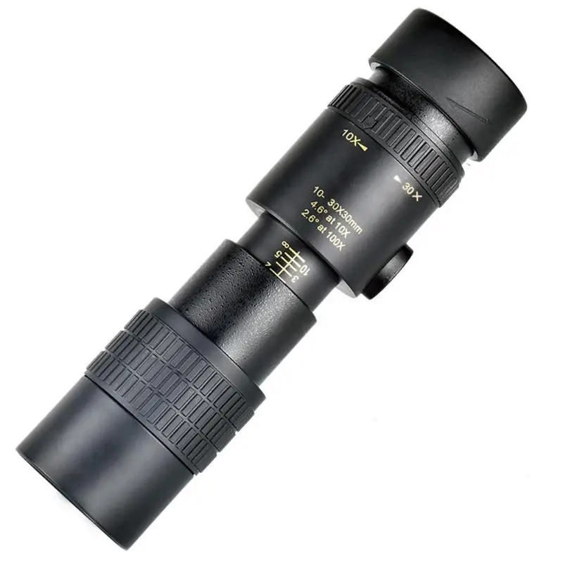 10-30x30 Zoom мини портативный карманный монокулярный телескоп наружный Бинокль Зрительная труба спортивный просмотр для путешествий охота