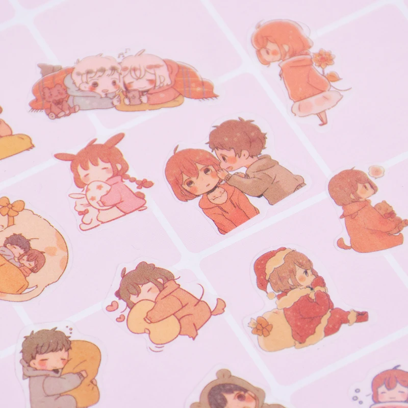 100 шт./лот милый мультяшный Единорог бумажный стикер для девочек украшение DIY