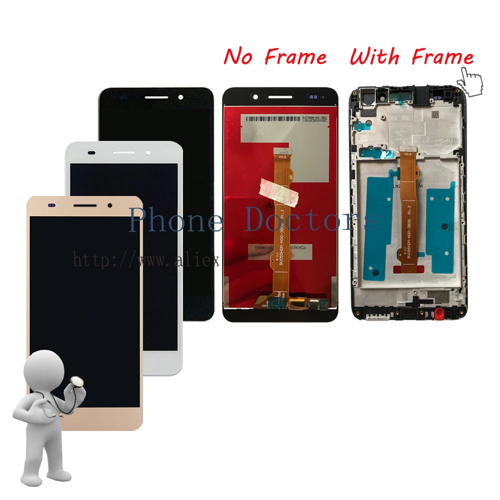 

5.5'' Full LCD DIsplay +Touch Screen Digitizer Assembly+Frame Cover For Huawei Honor Y6II Y6 II CAM-L23 CAM-L03 CAM-L21 CAM-AL00