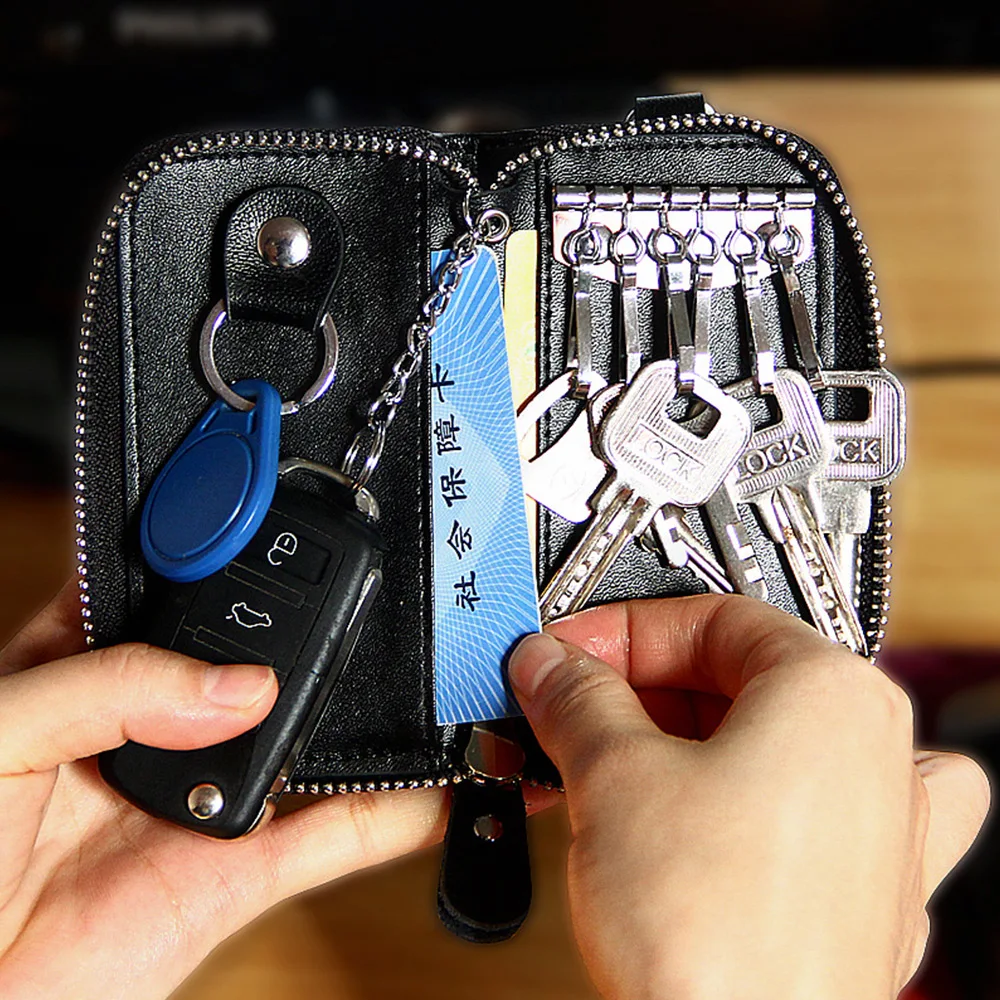Чехол для ключей автомобиля subaru WRX кожаный чехол сумка на молнии Mazda 5 Honda Fit