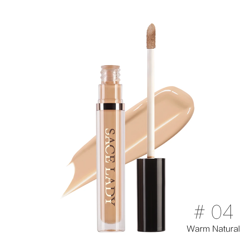04 Warm Natural SACE LADY Pro консилер макияж полное покрытие для глаз темный круг лица корректирующий крем Жидкий Праймер основа макияж бренд Косметика - Цвет: 04 Warm Natural