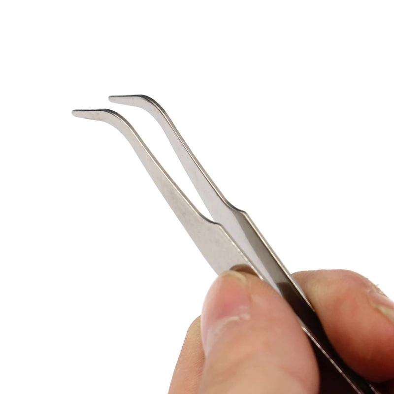 Пинцет из нержавеющей стали, изогнутый прямой наконечник, гончарные инструменты, инструменты для моделирования, инструменты для лепки, прецизионные паяльные пинцеты, инструменты для скульптуры