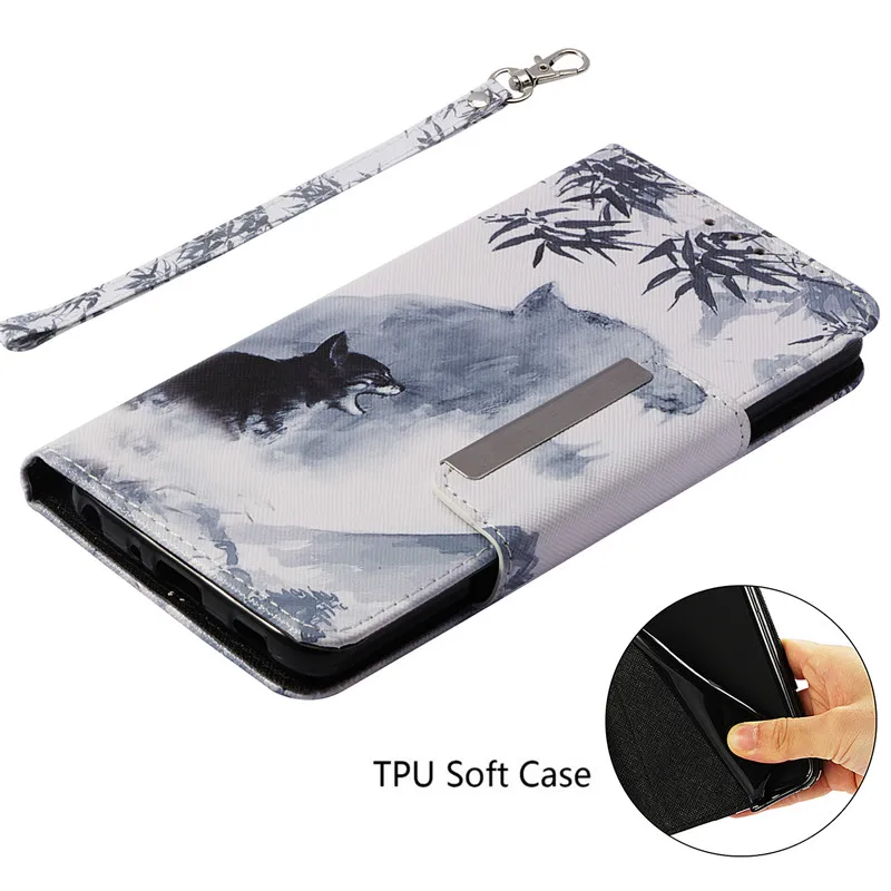 

Wekays Cover For Coque LG G7 ThinQ Cartoon Tiger Leather Fundas Case For LG K8 2018 K9 Cover Case For LG K10 2018 K30 Shell Capa