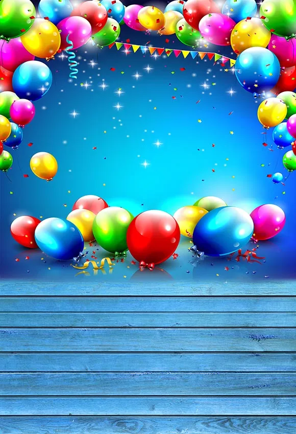 Виниловый фон для фотосъемки с цифровой печатью воздушный шар праздника детский