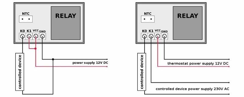 W1218 цифровой термостат DC 12 V-20~ 100C регулятор температуры для инкубатора термостат