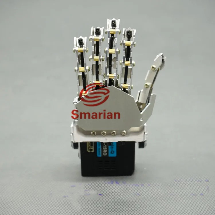 Металлический робот smarian с пятью пальцами для роботизированного манипулятора мини-бионическая рука гуманоида с сервоприводом Diy RC игрушка diy робот комплект