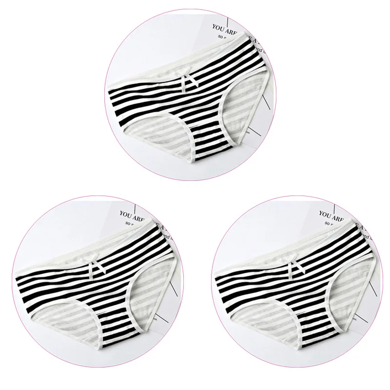 3Pcs-Black 3 шт./компл. нижнее белье Для женщин трусы хлопковые трусы нижнее белье, шорты для девочек, детское нижнее белье красивые трусы Нижнее белье Женские трусы молодые девушки трусики трусы - Цвет: 3Pcs-Black