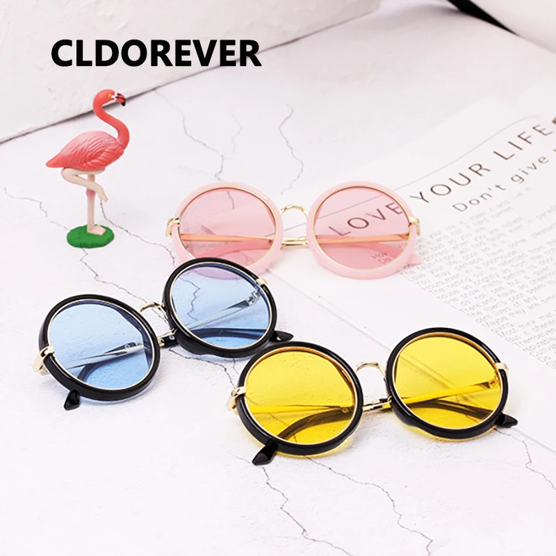 Мода 2018 детские солнцезащитные очки Симпатичные Круглые Солнцезащитные для