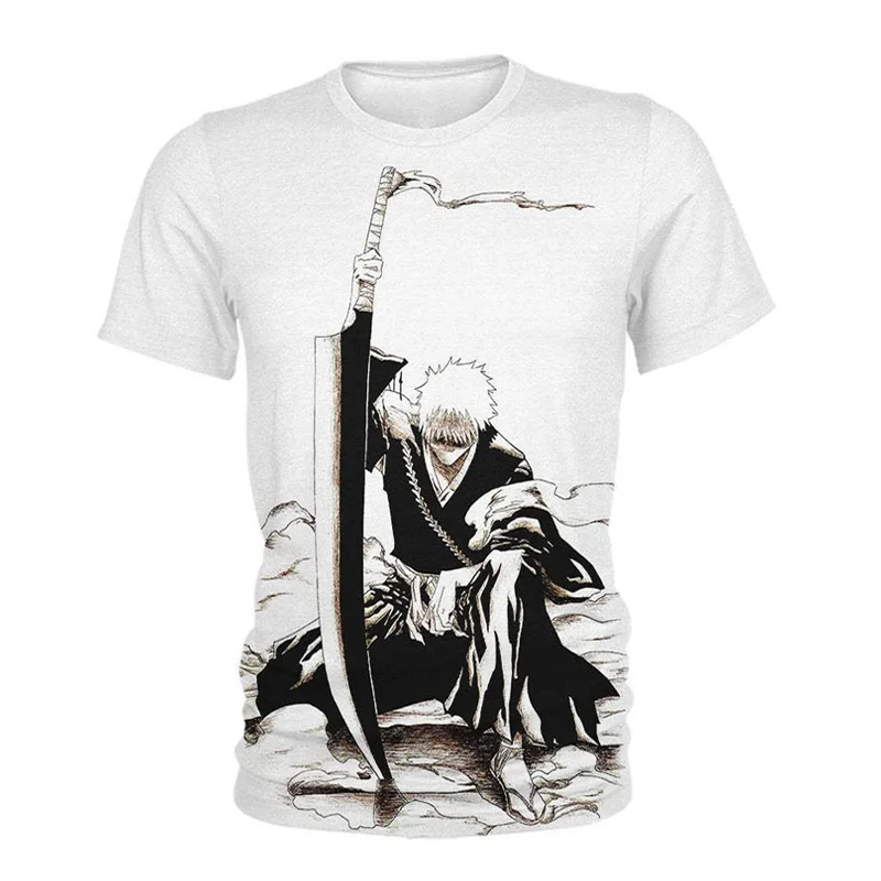 BT-029 Bleach, футболка, аниме, футболки для мужчин и женщин, 3D принт, Gintama BLEACH, футболки, летняя футболка, мультяшный дизайн, футболки, модная уличная одежда, топы - Цвет: BT-029