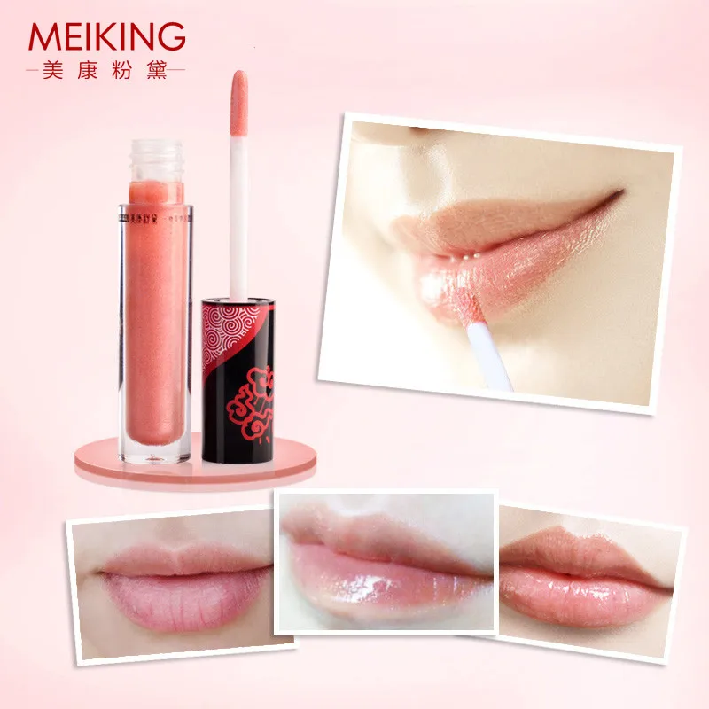 Meiking Витамин Е питают губы оттенок Жидкий блеск для губ влаги Средства ухода за
