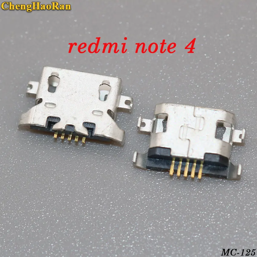 ChengHaoRan 5 шт. 10 шт. Micro USB для Xiaomi Redmi NOTE 1/2/3/4/5/5A/5pro NOTE 4X Разъем гнездо для зарядки женский порт