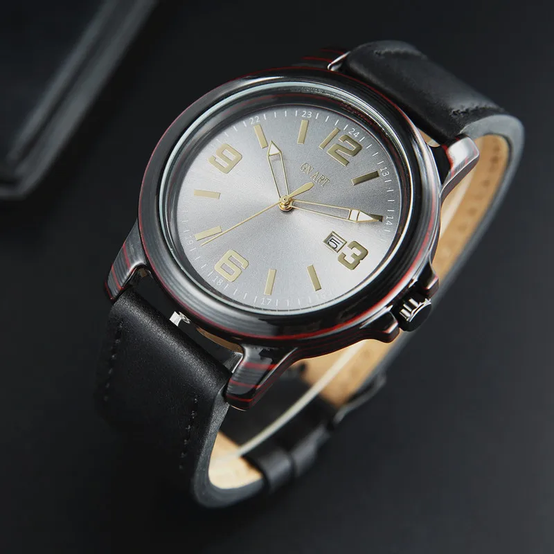 Часы GNART мужские из углеродного волокна водонепроницаемые ударопрочные с