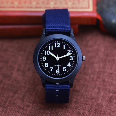 blue-black Новинка, JINNAIER, известный бренд, для мужчин, детей, для мальчиков и девочек, модные, крутые, кварцевые, Saber часы, для студентов, брезентовые, электронные, наручные часы - Цвет: blue-black