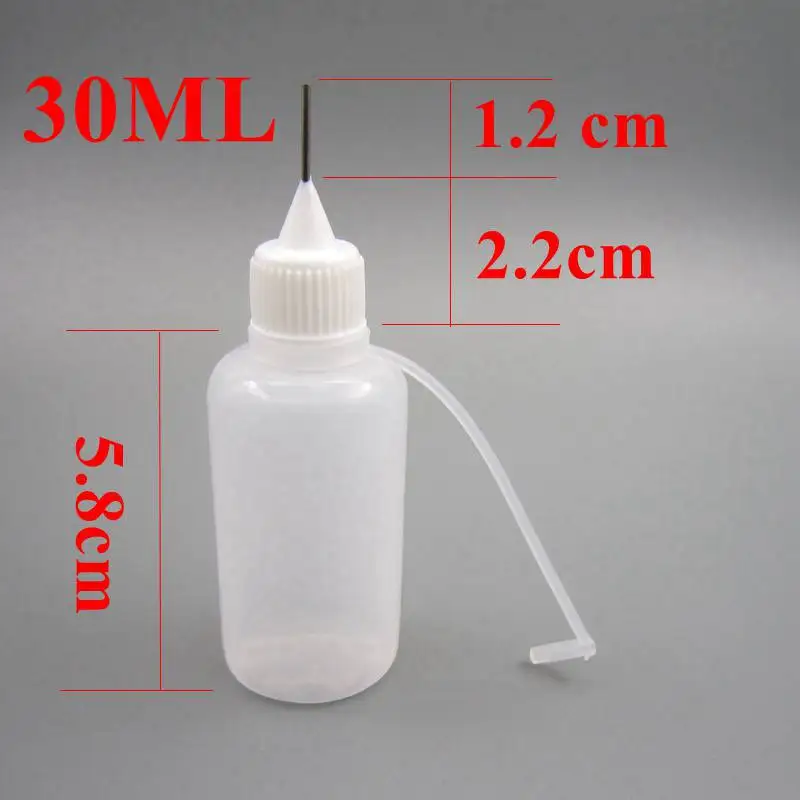 10 шт. маленький пустой пластиковый для жидкости бутылка с металлической насадкой аппликатор этикетки