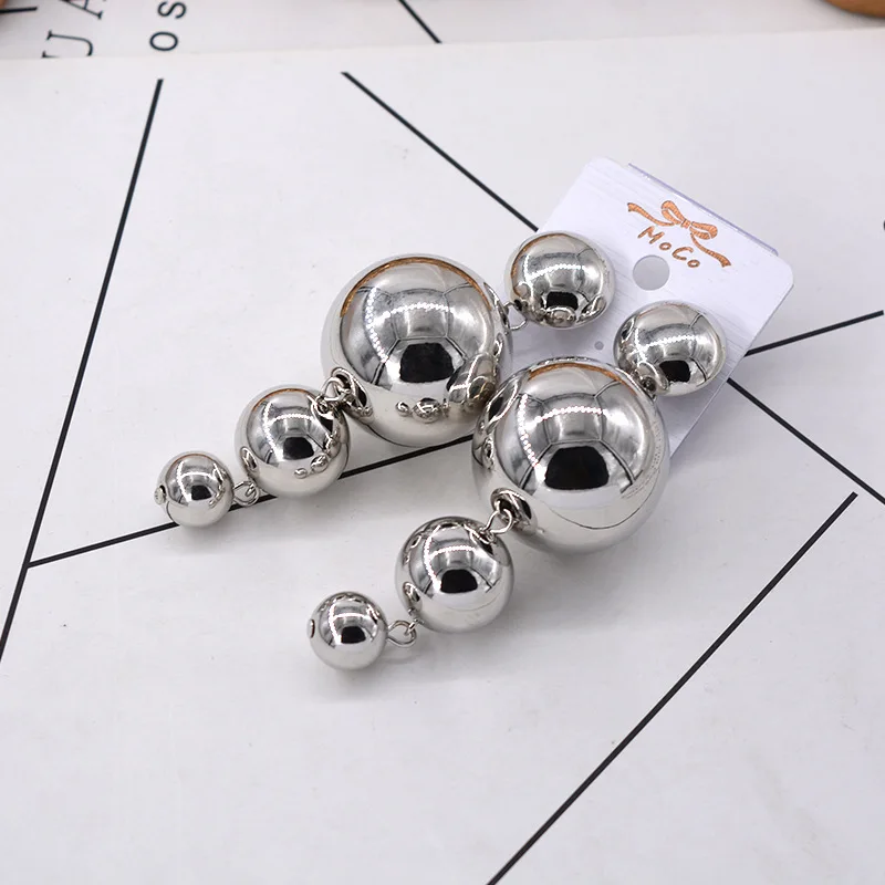 2019 Fashion big ball string long earrings for women | Украшения и аксессуары
