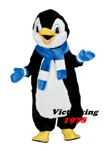 

New Adult Best Sale Foam Smiling Penguin Cartoon Mascot Costume Christmas Fancy Dress Halloween Mascot Costume