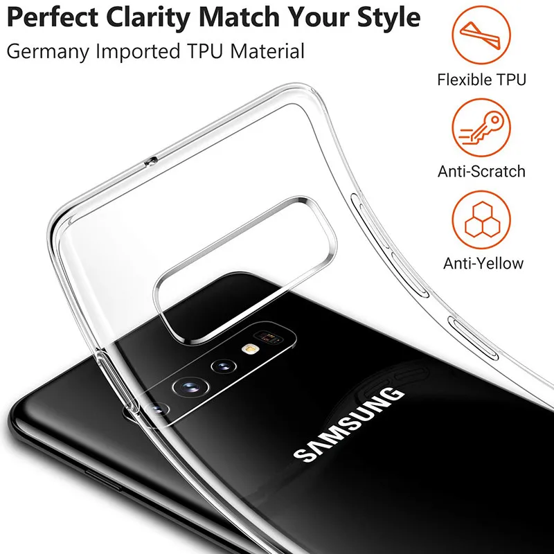 Ультра-тонкие Чехлы для Samsung Galaxy S10e S10 e 5 8 ''Силиконовый мягкий прозрачный